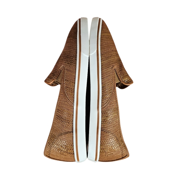 Lauren Ralph Lauren Janis Womens Fashion Slip on Sneakers - Tan - Picture 6 of 11